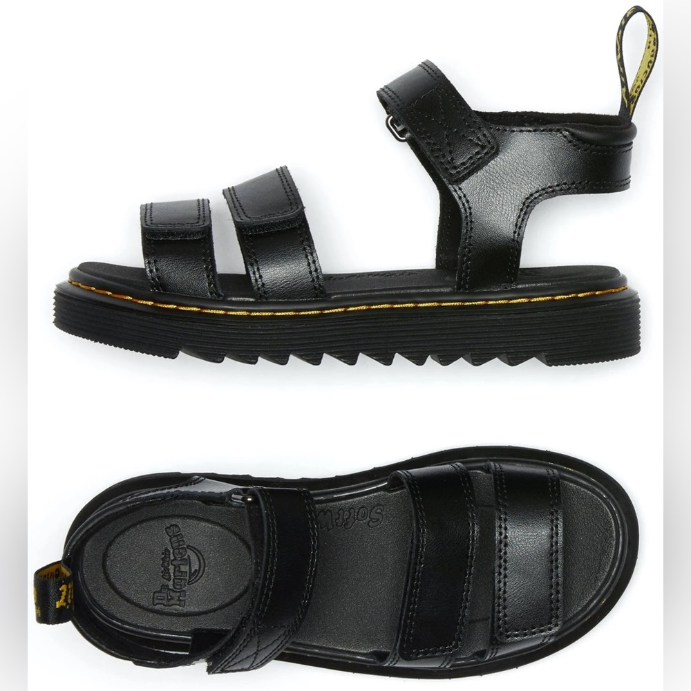 Dr. Martens Black Kids Sandals